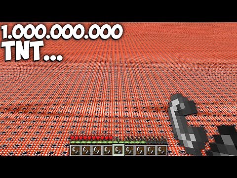 What if Activate a MILLION BLOCKS OF TNT in Minecraft ??? TNT Endless World !!!