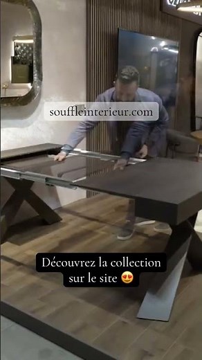 Table console extensible en bois avec 3 rallonges intégrées – Table gain de place design