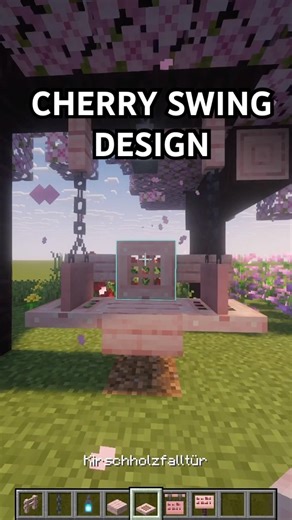 You need this Cherry Swing Design in Minecraft 🌸
