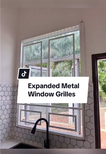 Expanded Metal Window Grilles Designed for Security