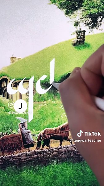 Joshua (English Mode) Tengwar #elvish #writing #writingcommunity #conlang #fantasy #lordoftherings #thelordoftherings