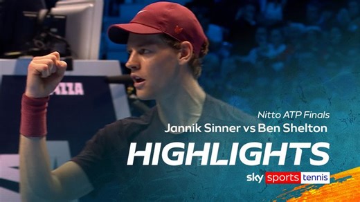 Jannik Sinner vs Ben Shelton | ATP Finals highlights
