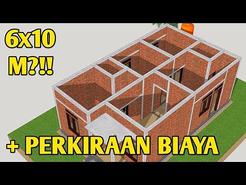 HITUNG BIAYA - Tahapan konstruksi DESAIN RUMAH Minimalis 6x10 Meter 3 KAMAR