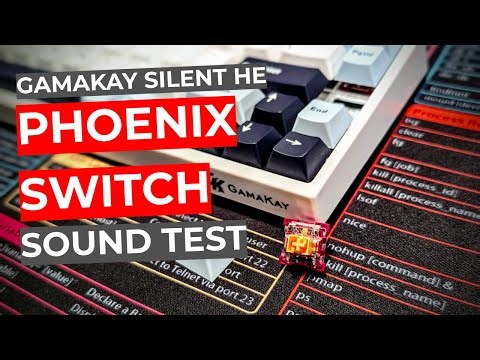 Gamakay TK68 HE Phoenix SIlent HE Switches Sound Test