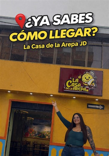Así de fácil llegas a La Casa de la Arepa JD 📍 Arepas bien rellenas, buen ambiente y un espacio perfecto para compartir. 🕔 5:00 pm – 10:00 pm | todos los días 🛵 Domicilios: 320 562 0436 ¡Te esperamos! #Arepas #ComidaColombiana #LaCasaDeLaArepaJD #ComidaRica #Restaurante