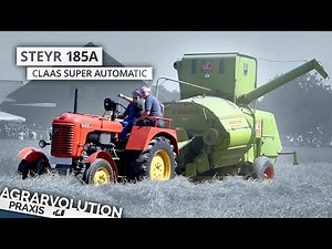 Steyr 185a + Claas Super Automatic-S • Wheat harvest | Agrarvolution Praxis
