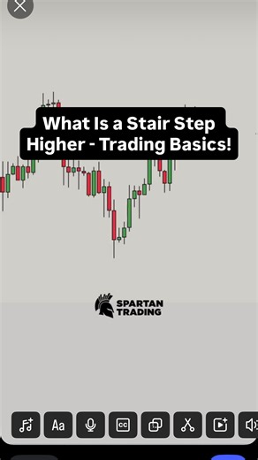 The Day And Swing Trading Experts on Instagram: "What Is a Stair Step Higher - Trading Basics! Give us a follow for more tips and tricks! @spartan.trading @spartan.trading @spartan.trading"