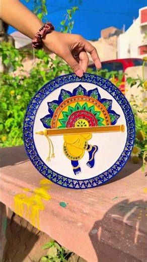 Lippan art work | Krishna Lippan art #lippanart #art #diy #handmade #homedecor