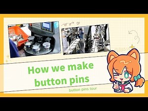 Button pins tour|how we make button pins|vograce