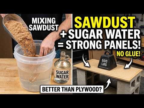 Sugar Water Turns Sawdust Into Panels Stronger Than Plywood. No Glue Required