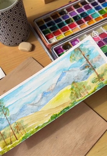 #watercolorpainting #arttutorial #drawingprocess #handicraft