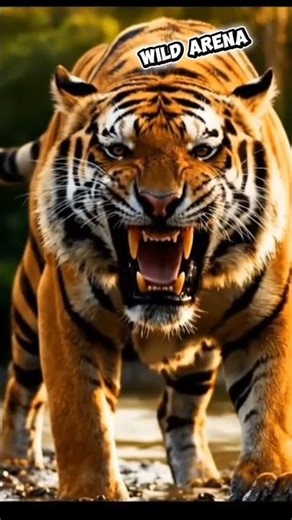 an angry tiger #wildlife #animals #tiger