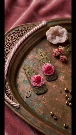hand embroided scrunche .Which one u like??
