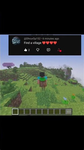 Run until I find village #aesthetic #minecraft