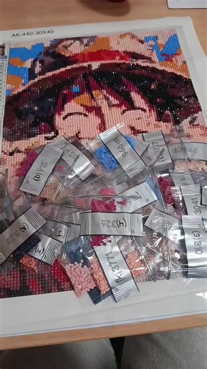 Luffy y el Arte del Diamond Painting