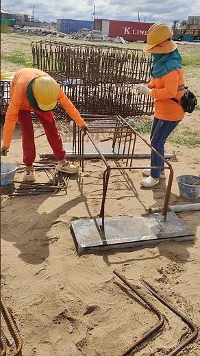 Technical Install rebar for footing concrete of building