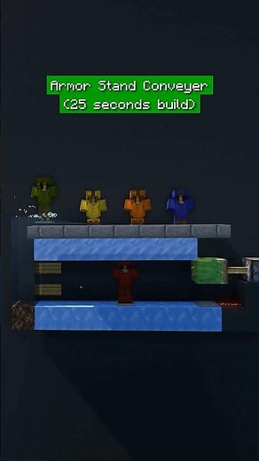 The EASIEST Armor Stand Conveyor in Minecraft!