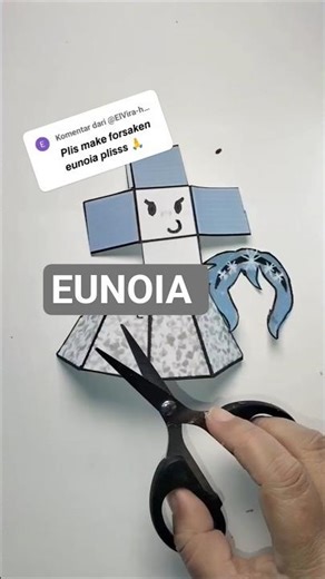 Making Roblox EUNOIA Paper Crafts! #shorts