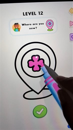 DRAW LOCATION PIN 📍 ASMR iPad Coloring #shorts