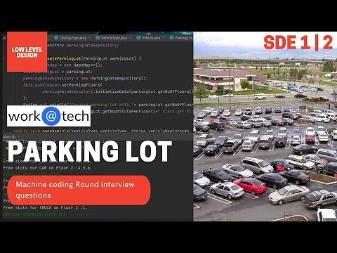 Low-Level Design of Parking Lot | SDE-1 | SDE-2 | Amazon Machine coding Round interview questions