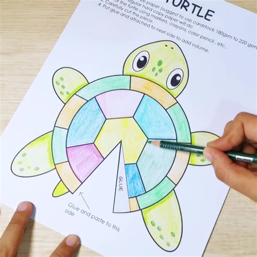 Make a Turtle Printable Activity for Kids, Turtle Paper Craft Activities Montessori Learning - Etsy