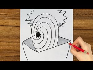 Easy anime drawing || How to draw Obito Uchiha step-by-step || Anime Drawing for Beginners