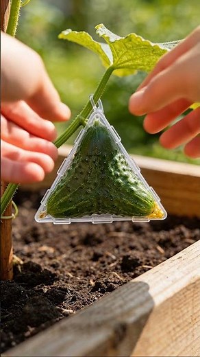 This Cucumber Grew Into a Triangle 🥒🔺