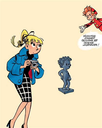 📸 SECCOTINE 📸 Cette semaine, dans le journal Spirou, vous allez découvrir comment Seccotine, l'un des personnages récurrents de la série Spirou et Fantasio, est devenue journaliste ! Également dans ce numéro : - Louca est sur le point de découvrir qui est réellement Nathan... - Fin explosive de la nouvelle aventure de Champignac. - Podcast FRNCK : tous les secrets révélés par Olivier Bocquet ! Abonnez-vous : www.abo.spirou.com #spirou #journalspirou | Journal Spirou