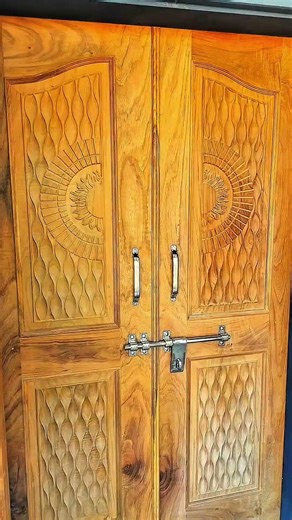 best wooden door and design 💯💯#carpenter #wooddesigner