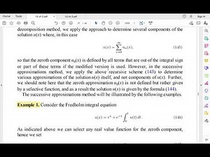 Lecture 11: The Successive Approximation Method