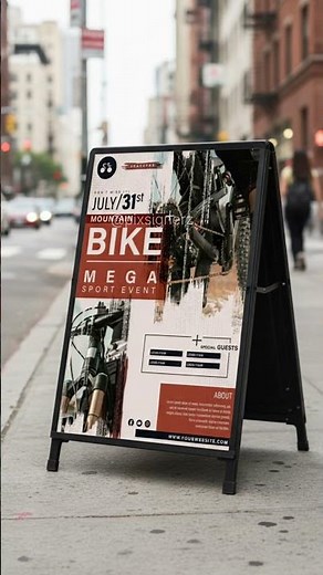 How to Create a Mountain Bike Event Poster in Adobe Illustrator | Poster Design Tutorial #pixsignerz