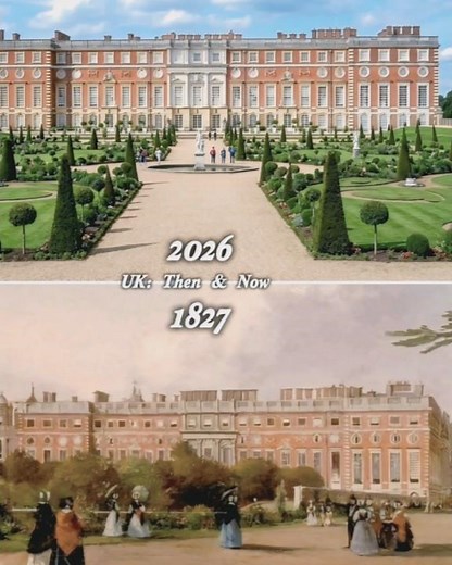 Hampton Court Palace 1827 vs 2026 Transformation! 👑✨