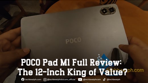 POCO Pad M1 Full Review: The 12-Inch King of Value? 👑 Is the POCO Pad M1 the ultimate budget tablet for 2025? Join Fluffy from Techbeatph.com for a full review of this 12.1-inch entertainment beast! We test the stunning 2.5K 120Hz display with Dolby Vision, proving it’s perfect for binge-watching and gaming. Under the hood, the Snapdragon 7s Gen 4 processor handles multitasking and heavy games like Genshin Impact with ease, backed by 8GB RAM and 256GB storage (expandable up to 2TB!). But the re