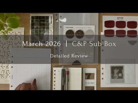 March 2026 Sub Box Review + Practical Uses | Cloth & Paper