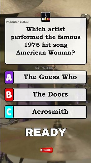 🎸 Which Artist Performed American Woman? 🎶🇺🇸 #Shorts #usa #america