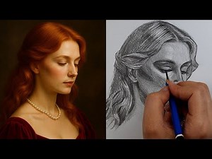 How to Draw a Realistic Portrait with Pencil | Cross-Hatching Technique Time-Lapse