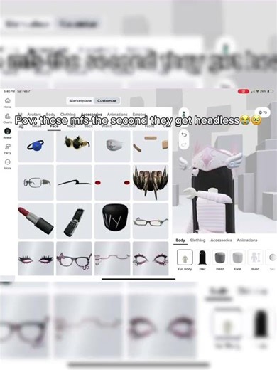 Its a glijed avatar btw #roblox #fyp #edaters #viral #funny #pov