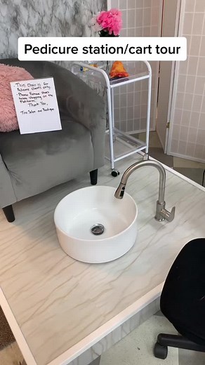 Pedicure Station and Cart Tour