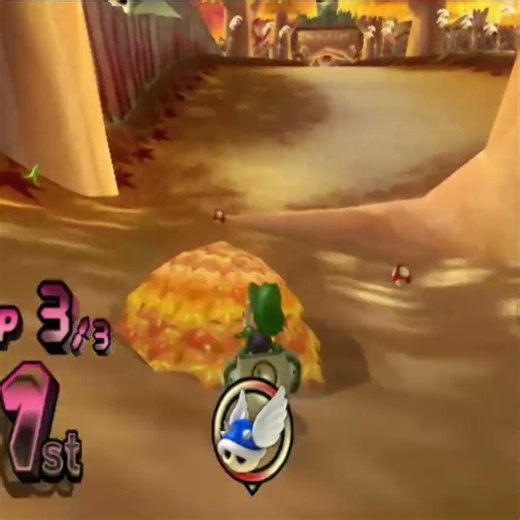 Epic blue shell dodge - Mario Kart Wii