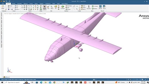 利用ANSYS进行无人机的外流场气动分析--几何前处理和网格划分
