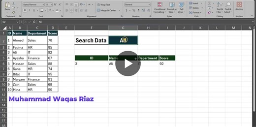 How to Create a Smart Search Box in Excel with Auto Highlight | Muhammad Waqas Riaz, MBA, CCNA posted on the topic | LinkedIn