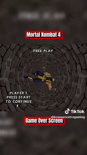 Mortal Kombat 4 Game Over Screen #mortalkombat #retrogaming #gaming #90s #arcade