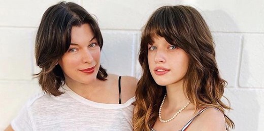 Milla Jovovich Poses With Doppelgänger Daughter to Show Off Haircuts
