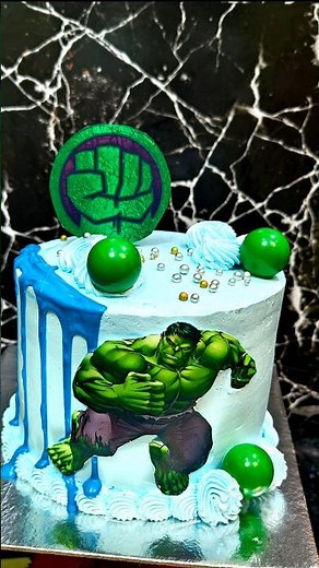 Hulk Cake design | Hulk cake tutorial | Hulk wala cake #shortvideo