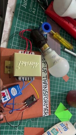 Step Up transformer Working Model