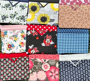 Handmade Cotton Snap Bag: Coin Purse, Makeup Bag, Cell Phone Pouch - Etsy