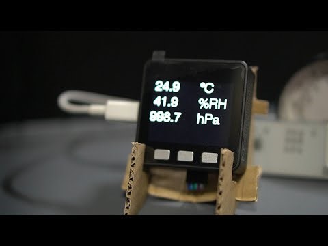 Since it's the season when dryness is a concern, I made a thermo-hygro-barometer.