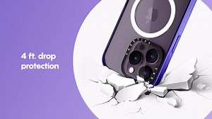 CASETiFY Compact iPhone 14 Pro Max Case [4 ft. 2X Military Grade Drop Protection/Slim/Lightweight] - Camera Case - Classic - Clear Black