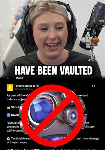 FORTNITE VAULTED SHOCKWAVES?! 😱 #happyhappygal #fortnite #fortnitecommunity #update #reaction