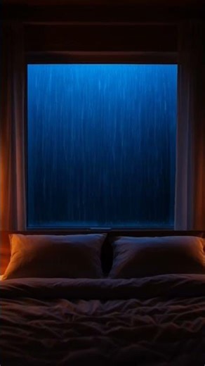 Heavy Rain Outside Bedroom Window 🌧️ No Music | Deep Sleep #livewallpaper #wallpaper